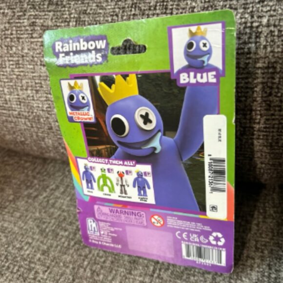NIB Roblox Rainbow Friends Blue Action Figure w/ Metallic Crown New in Box - Picture 2 of 2